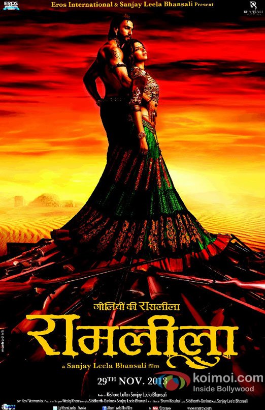 Ranveer Singh and Deepika Padukone starrer Ram Leela Movie First Look Poster
