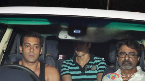 Salman Khan driving Anees Bazmee and Niketan Madhok