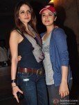 Suzanne Roshan And Preity Zinta at 'Inkaar' special screening
