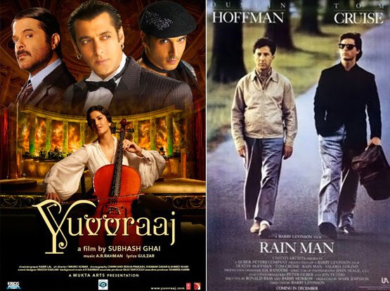 Yuvvraaj and Rain Man Movie Poster