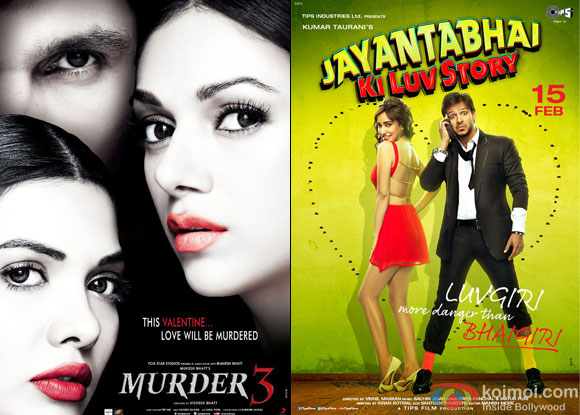 Murder 3 and Jayantabhai Ki Luv Story Movie Poster