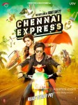 Deepika Padukone And Shah Rukh Khan In Chennai Express Movie Poster