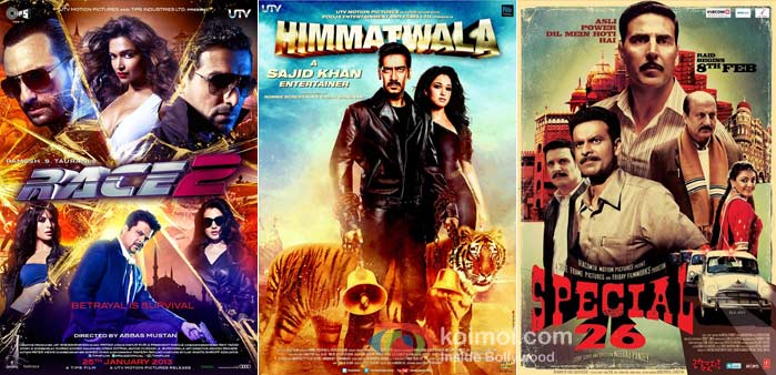 Race 2, Himmatwala, Special 26 Movie Posters