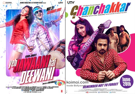 Yeh Jawaani Hai Deewani And Ghanchakkar Movie Poster