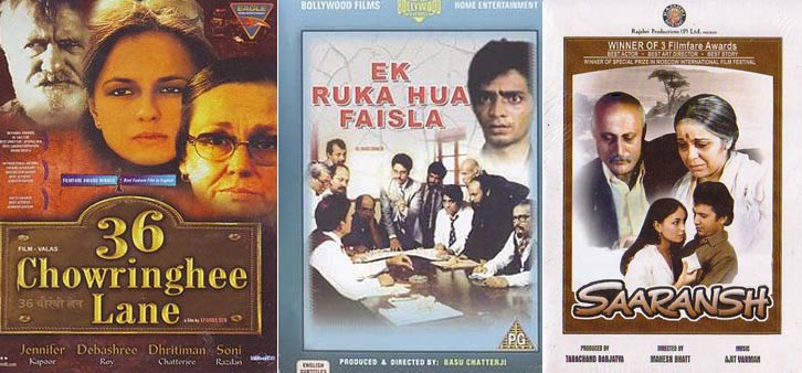 36 Chaurangee Lane, Ek Ruka Hua Faisla And Saaransh Movie Poster