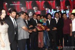 Kristina Akheeva, Sunny Deol, Subhash Ghai, Shah Rukh Khan, Dharmendra and Aamir Khan at Music Launch of 'Yamla Pagla Deewana 2'