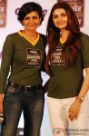 Mandira Bedi and Prachi Desai at Soldier for Women Campaign