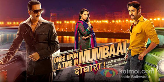 Akshay Kumar, Sonakshi Sinha And Imran Khan In Once Upon A Time In Mumbaai Dobaara Movie Poster