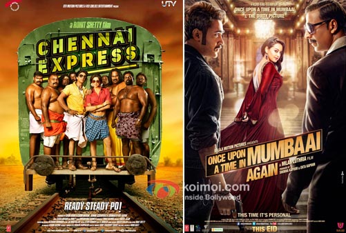 Chennai Express And Once Upon A Time in Mumbaai Again Movie Poster