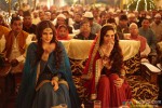 Huma Qureshi and Madhuri Dixit in Dedh Ishqiya Movie Stills