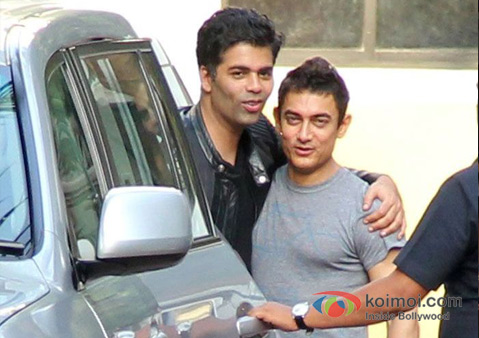 Karan Johar and Aamir Khan