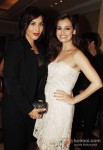 Sophie Choudry And Dia Mirza At Lonely Planet Travel Awards 2013