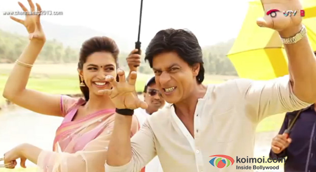 Deepika Padukone And Shah Rukh Khan in Chennai Express Movie Stills