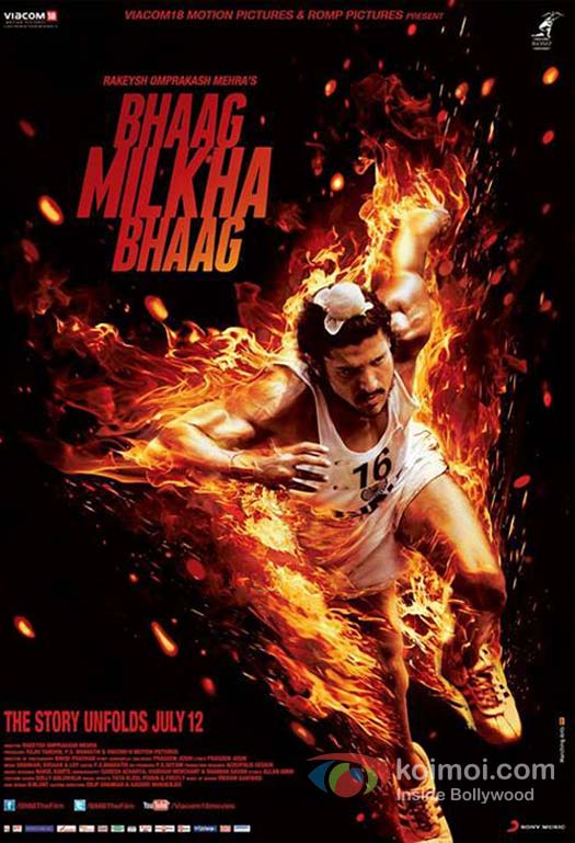 Farhan Akhtar in Bhaag Milkha Bhaag New Movie Poster