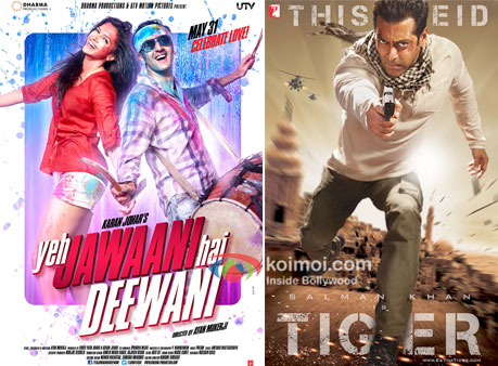 Yeh Jawaani Hai Deewani And Ek Tha Tiger Movie Poster