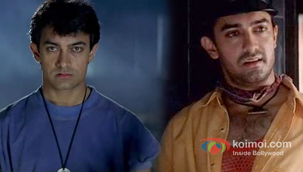 Aamir Khan in Ghulam and Rangeela Movie Stills