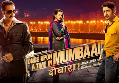 Akshay Kumar, Sonakshi Sinha And Imran Khan in Once Upon A Time In Mumbaai Dobaara! Movie Poster