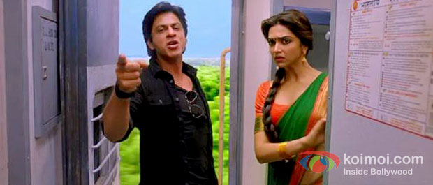 Shah Rukh Khan And Deepika Padukone in Chennai Express Movie Stills