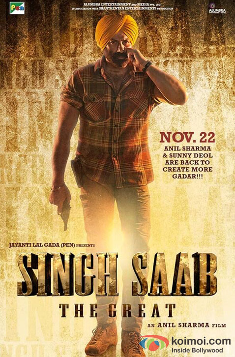 Sunny Deol in Singh Saab The Great Movie Poster Pic 2