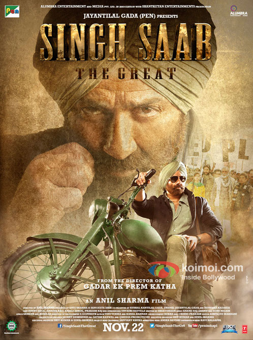 Sunny Deol in Singh Saab The Great Movie Poster Pic 1