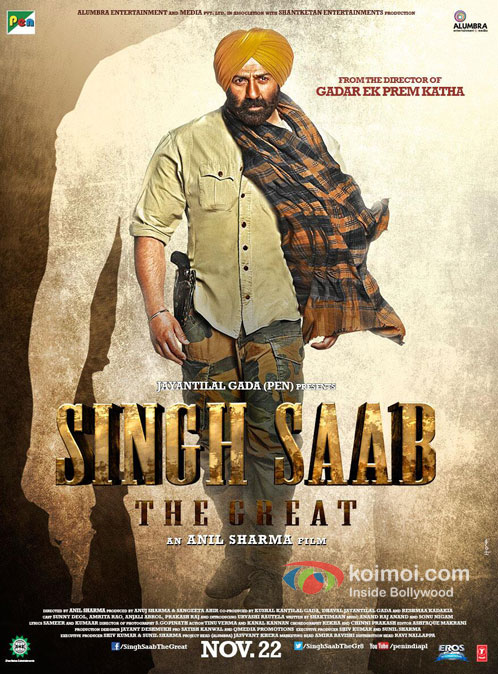 Sunny Deol in Singh Saab The Great Movie Poster Pic 1