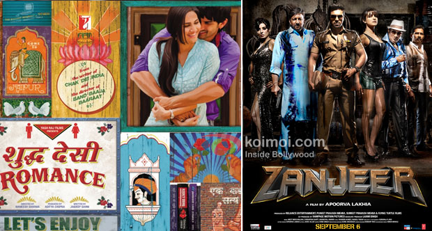Shuddh Desi Romance And Zanjeer 2013 Movie Poster