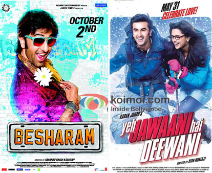 Besharam And Yeh Jawaani Hai Deewani Movie Poster