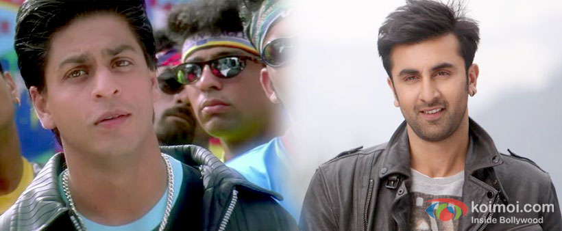 Shah Rukh Khan in Kuch Kuch Hota Hai And Ranbir Kapoor in Yeh Jawani hai Diwani Movie Stills