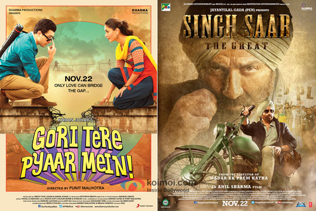 Gori Tere Pyaar Mein! and Singh Saab The Great Movie Poster