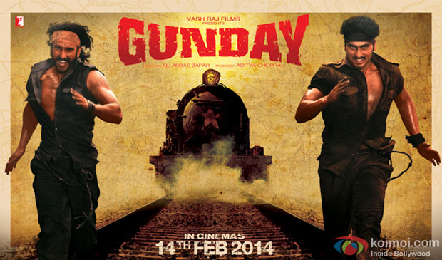 Ranveer Singh and Arjun Kapoor in Gunday Movie Poster