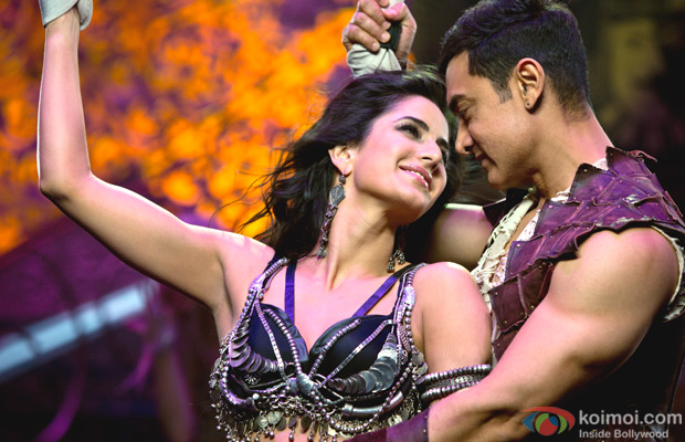 Katrina Kaif and Aamir Khan in a still from Dhoom 3