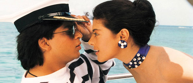 Shah Rukh Khan and Kajol in a still from 'Baazigar (1993 film)'