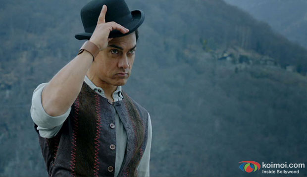 Aamir Khan in a still from Dhoom 3