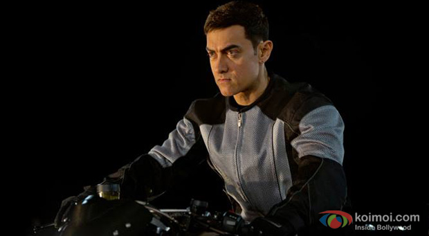 Aamir Khan in a still from Dhoom 3