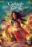 Juhi Chawla and Madhuri Dixit in a Gulaab Gang Movie Poster