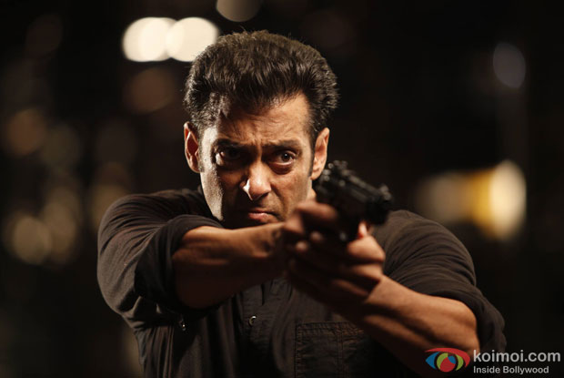 Salman Khan in a still from 'Jai Ho'