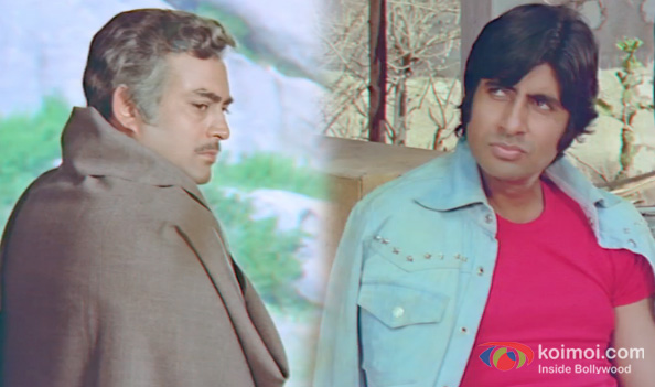 Sanjeev Kumar and Amitabh Bachchan in a still from Sholay 3D