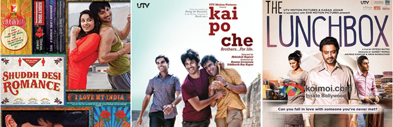 Shuddh Desi Romance, Kai Po Che! and The Lunchbox Movie Poster