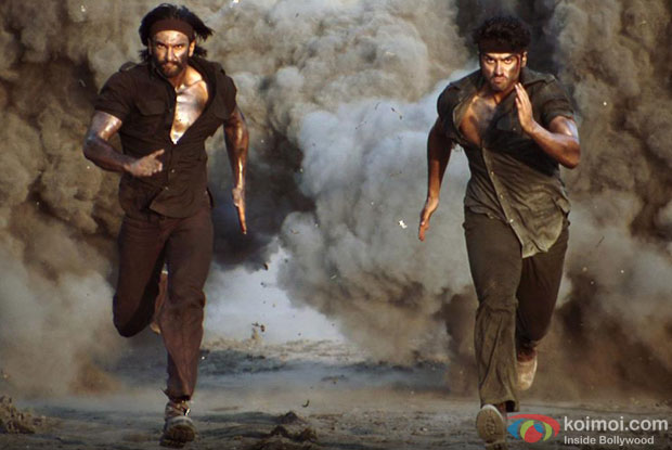 Ranveer Singh and Arjun Kapoor in a still from 'Gunday'