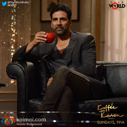 Akshay Kumar on the sets of 'Koffee With Karan'