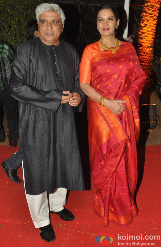 Javed Akhtar and Shabana Azmi at Ahana Deol-Vaibhav Vora's wedding reception
