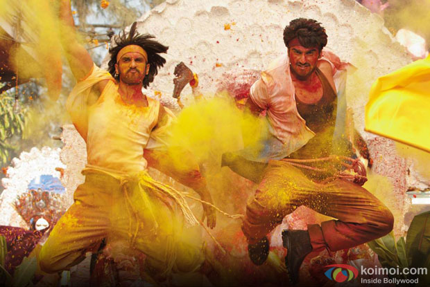 Ranveer Singh and Arjun Kapoor in a still from movie 'Gunday'