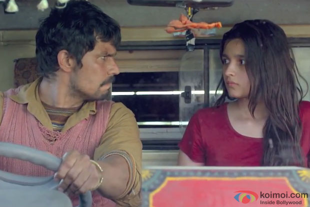 Randeep Hooda and Alia Bhatt in a still from movie 'Highway'