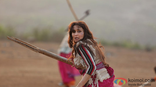 Madhuri Dixit in a still from movie ‘Gulaab Gang’