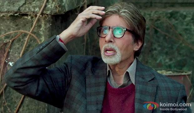 Amitabh Bachchan in a still from movie ‘Bhoothnath Returns’