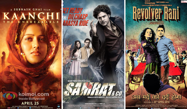 'Kaanchi', 'Samrat & Co.' and 'Revolver Rani' Movie Poster