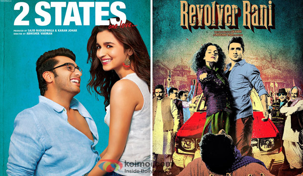 '2 States' and 'Revolver Rani' Movie Poster