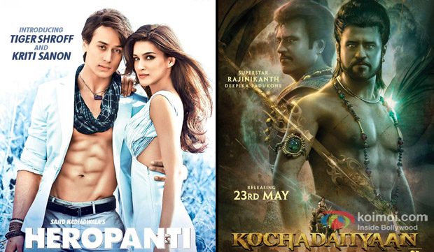 'Heropanti' and 'Kochadaiiyaan' Movie Poster
