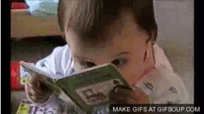 Baby Reading GIF