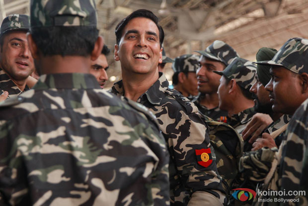 Akshay Kumar in a still from movie ‘Holiday – A Soldier Is Never Off Duty’